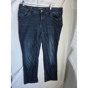 Maurices m jeans Jeans Womens  Blue Dark Wash Regular Mid-Rise Straight